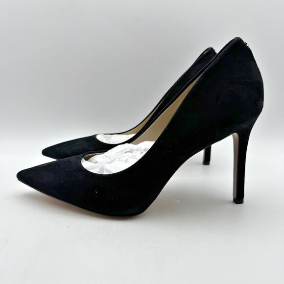 Sam Edelman Womens Hazel Point Toe Pumps US 8 Wide Black Suede Stiletto NIB - Picture 8 of 13